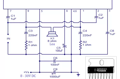 Mạch khuếch đại cầu sử dụng TDA 4935